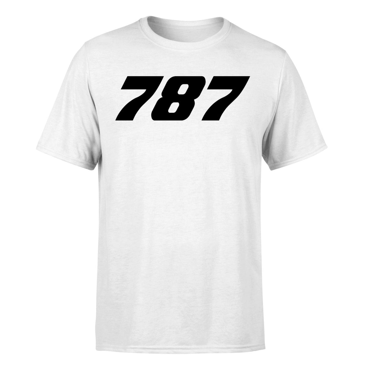 787 Flat Text Designed T-Shirts