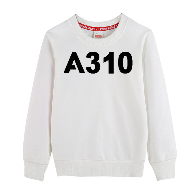 A310 Flat Text Designed "CHILDREN" Sweatshirts