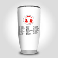 Thumbnail for Aviation Alphabet 3 Designed Tumbler Travel Mugs