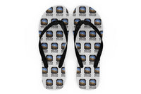 Thumbnail for Mind Your Attitude Designed Slippers (Flip Flops)