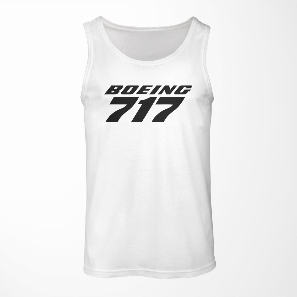 Boeing 717 & Text Designed Tank Tops
