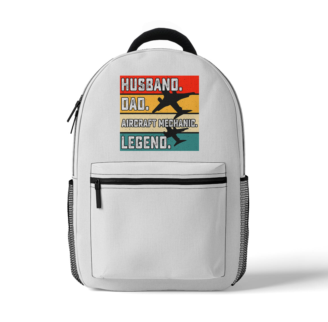 Husband & Dad & Aircraft Mechanic & Legend Designed 3D Backpacks