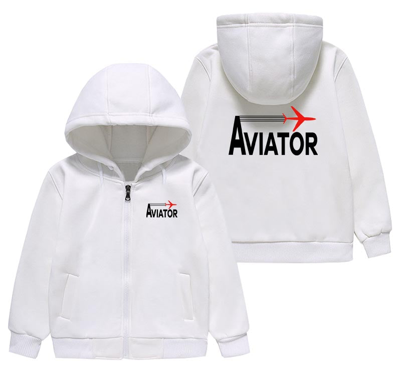 Aviator Designed "CHILDREN" Zipped Hoodies