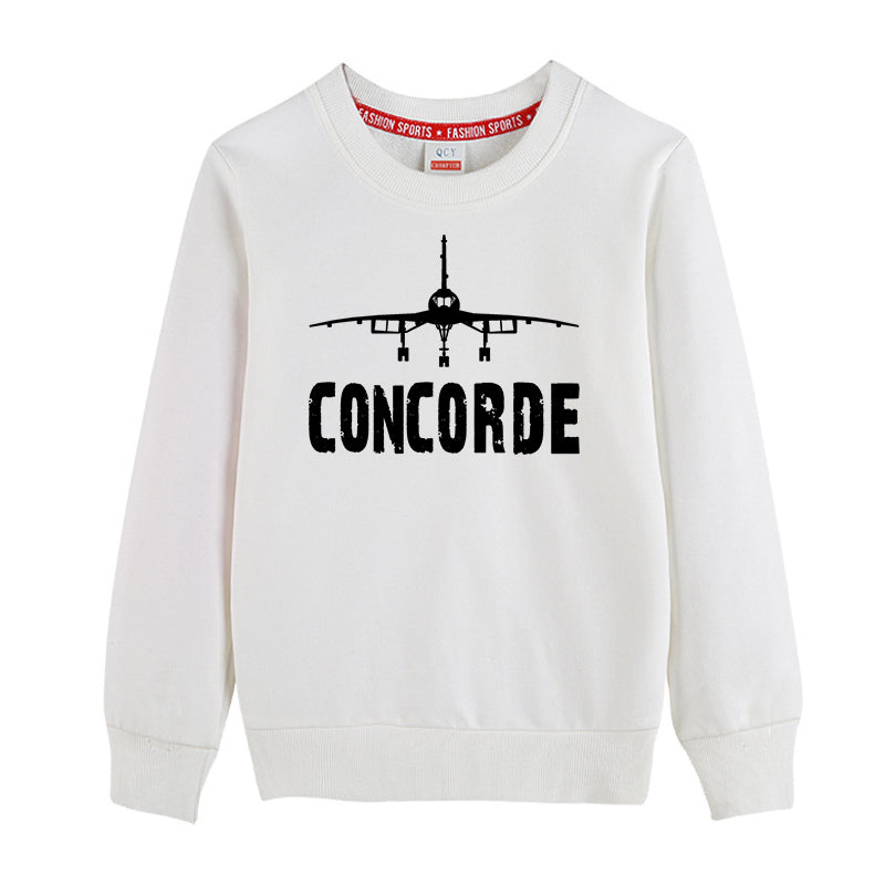 Concorde & Plane Designed "CHILDREN" Sweatshirts