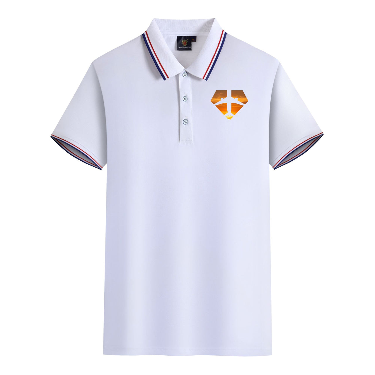 Supermen of The Skies (Sunset) Designed Stylish Polo T-Shirts