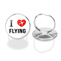 Thumbnail for I Love Flying Designed Rings