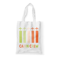 Thumbnail for Colourful Cabin Crew Designed Tote Bags