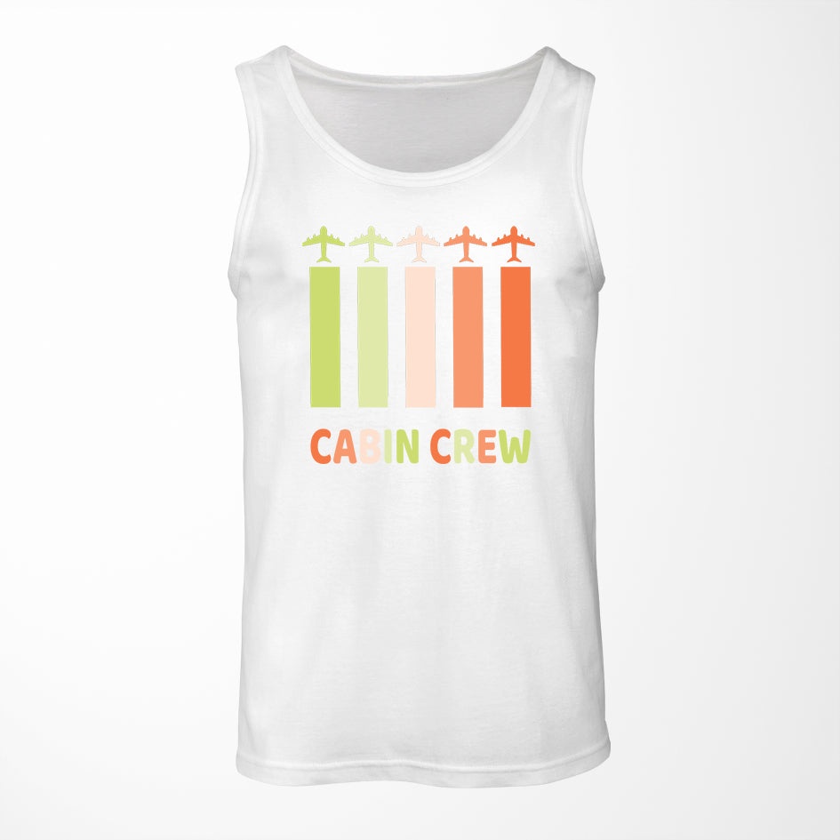 Colourful Cabin Crew Designed Tank Tops