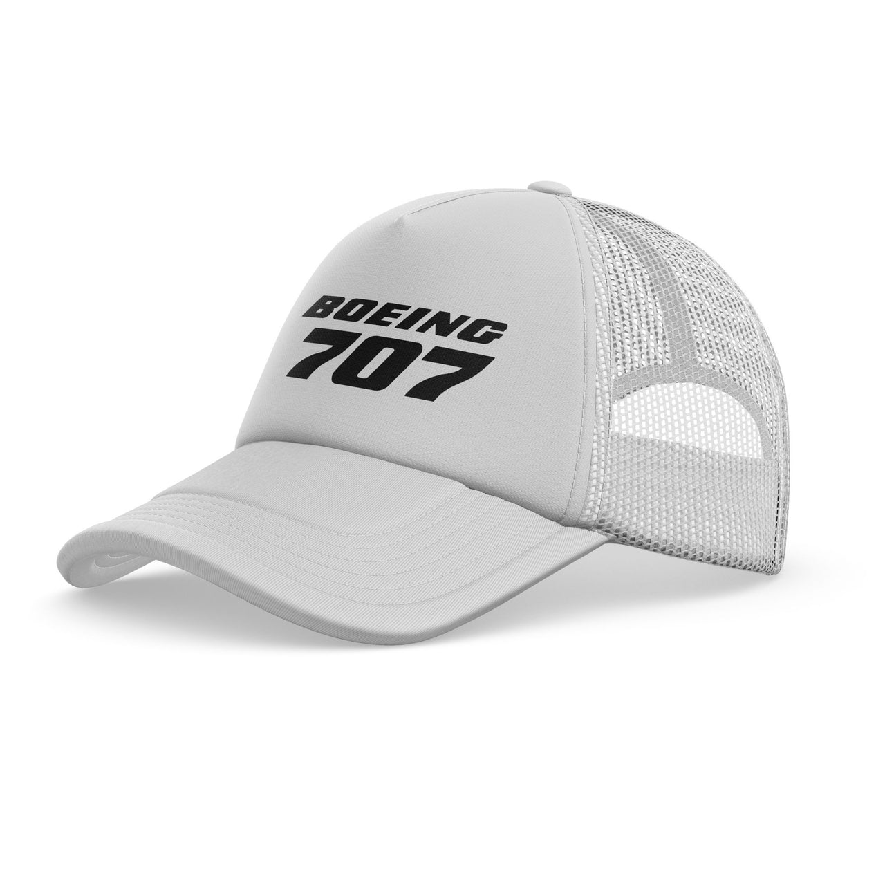 Boeing 707 & Text Designed Trucker Caps & Hats