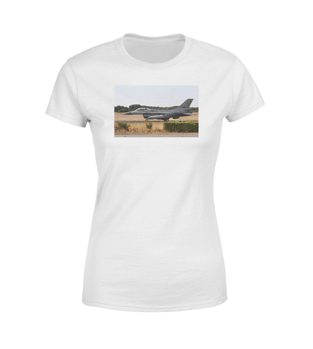 Fighter Jet 16 From Side Designed Women T-Shirts