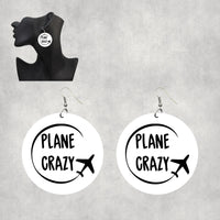 Thumbnail for Plane Crazy Designed Wooden Drop Earrings