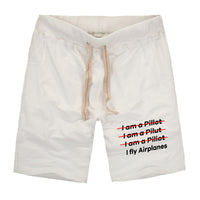Thumbnail for I Fly Airplanes Designed Cotton Shorts