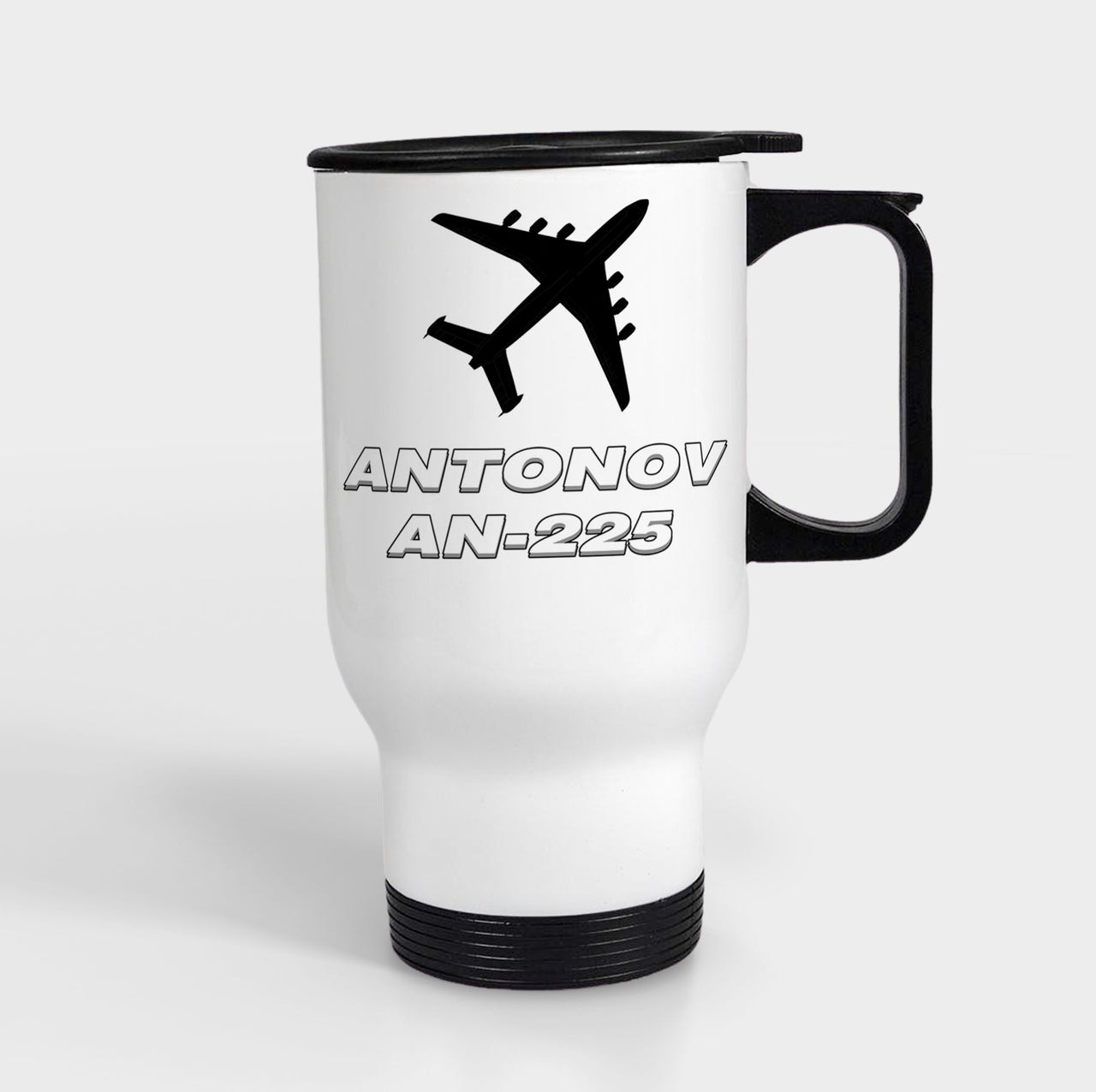 Antonov AN-225 (28) Designed Travel Mugs (With Holder)