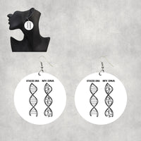 Thumbnail for Aviation DNA Designed Wooden Drop Earrings