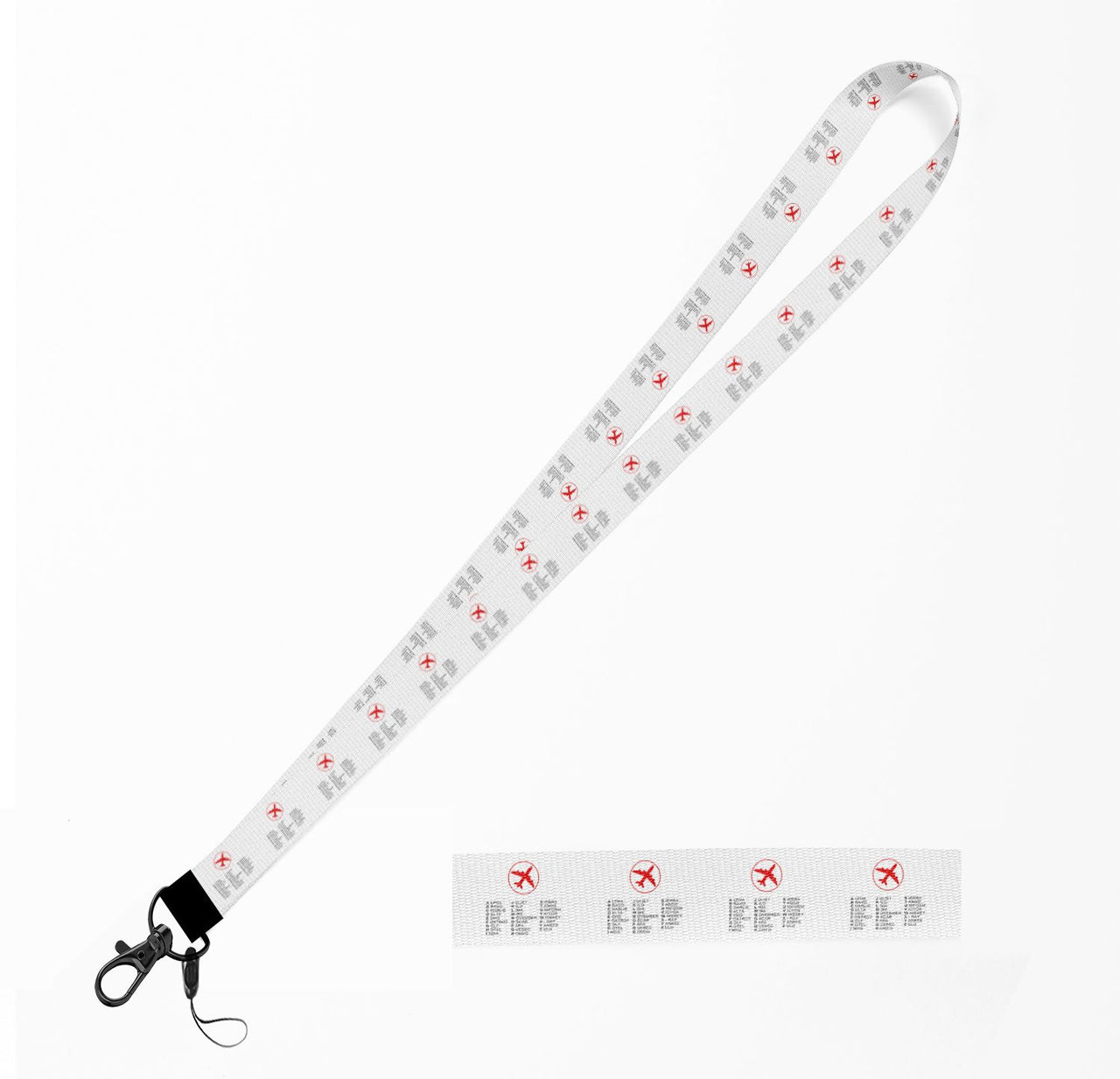 Aviation Alphabet 2 Designed Lanyard & ID Holders