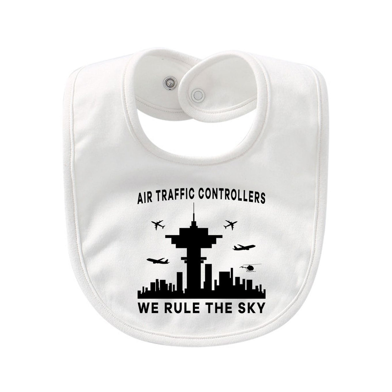 Air Traffic Controllers - We Rule The Sky Designed Baby Saliva & Feeding Towels