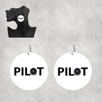 Thumbnail for Pilot & Jet Engine Designed Wooden Drop Earrings