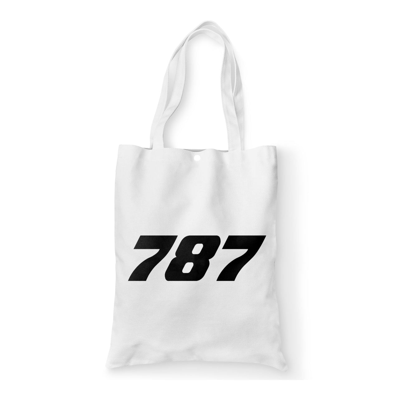 787 Flat Text Designed Tote Bags