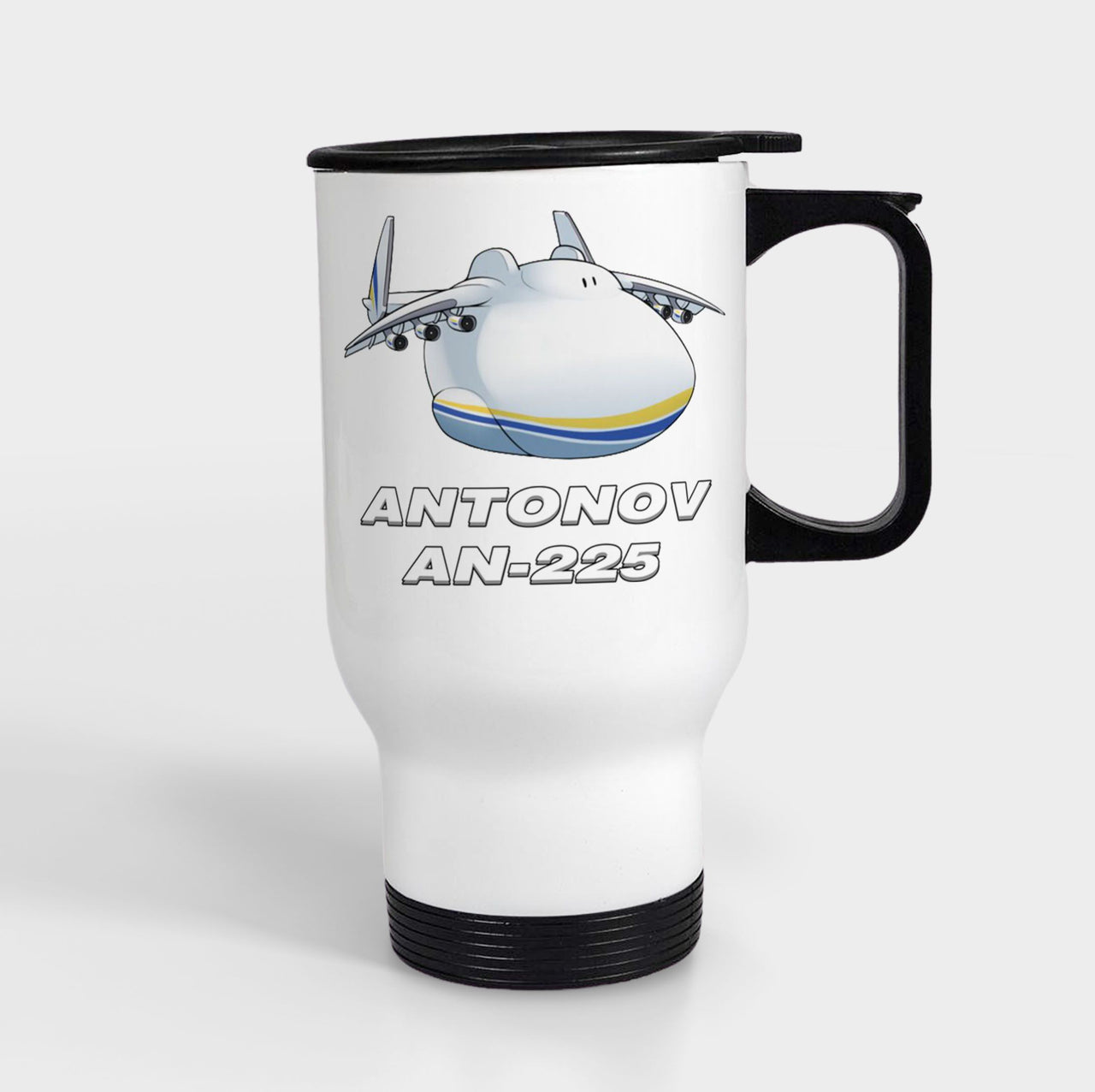 Antonov AN-225 (21) Designed Travel Mugs (With Holder)