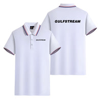 Thumbnail for Gulfstream & Text Designed Stylish Polo T-Shirts (Double-Side)