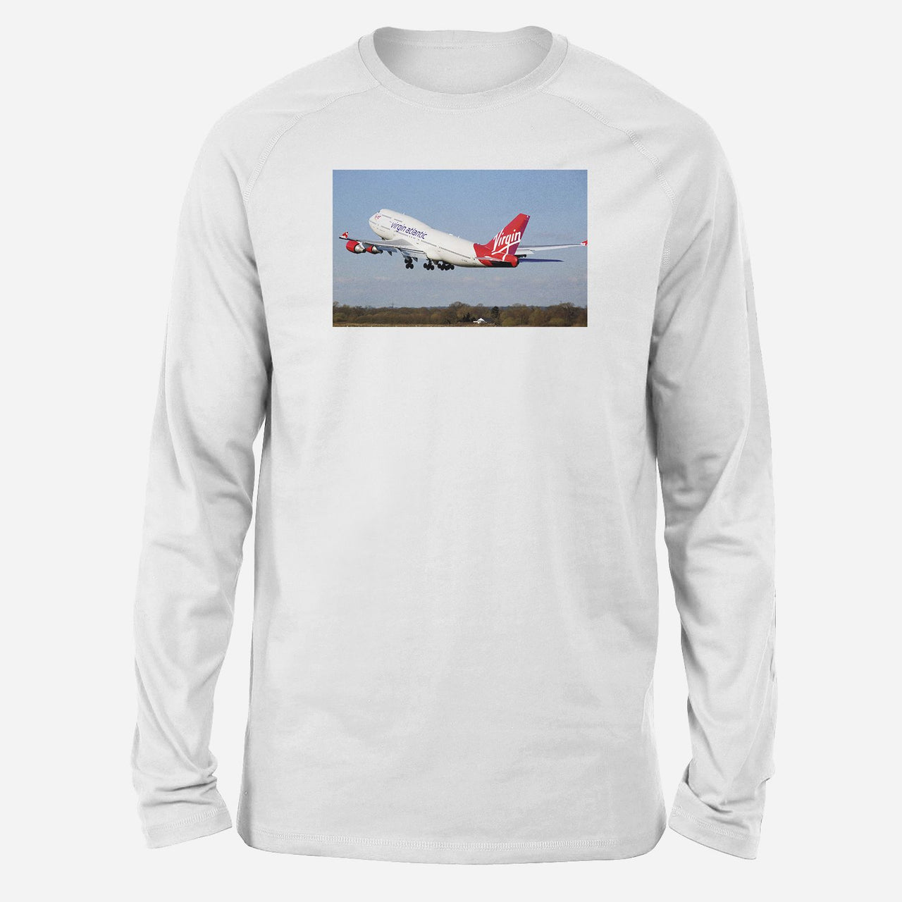 Virgin Atlantic Boeing 747 Designed Long-Sleeve T-Shirts