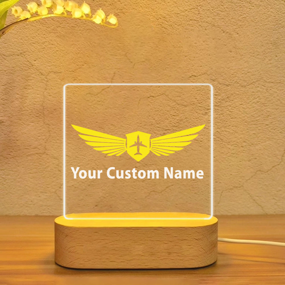 Custom Name (Badge 2) Designed Night Lamp