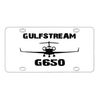 Thumbnail for Gulfstream G650 & Plane Designed Metal (License) Plates