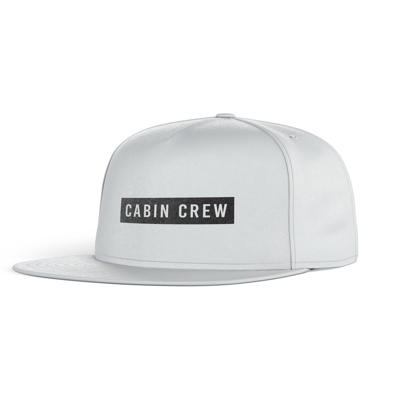 Cabin Crew Text Designed Snapback Caps & Hats