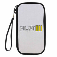 Thumbnail for Pilot & Stripes (4 Lines) Designed Travel Cases & Wallets