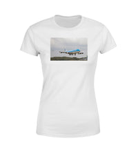 Thumbnail for Landing KLM's Boeing 747 Designed Women T-Shirts