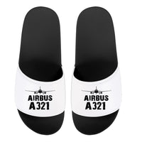 Thumbnail for Airbus A321 & Plane Designed Sport Slippers