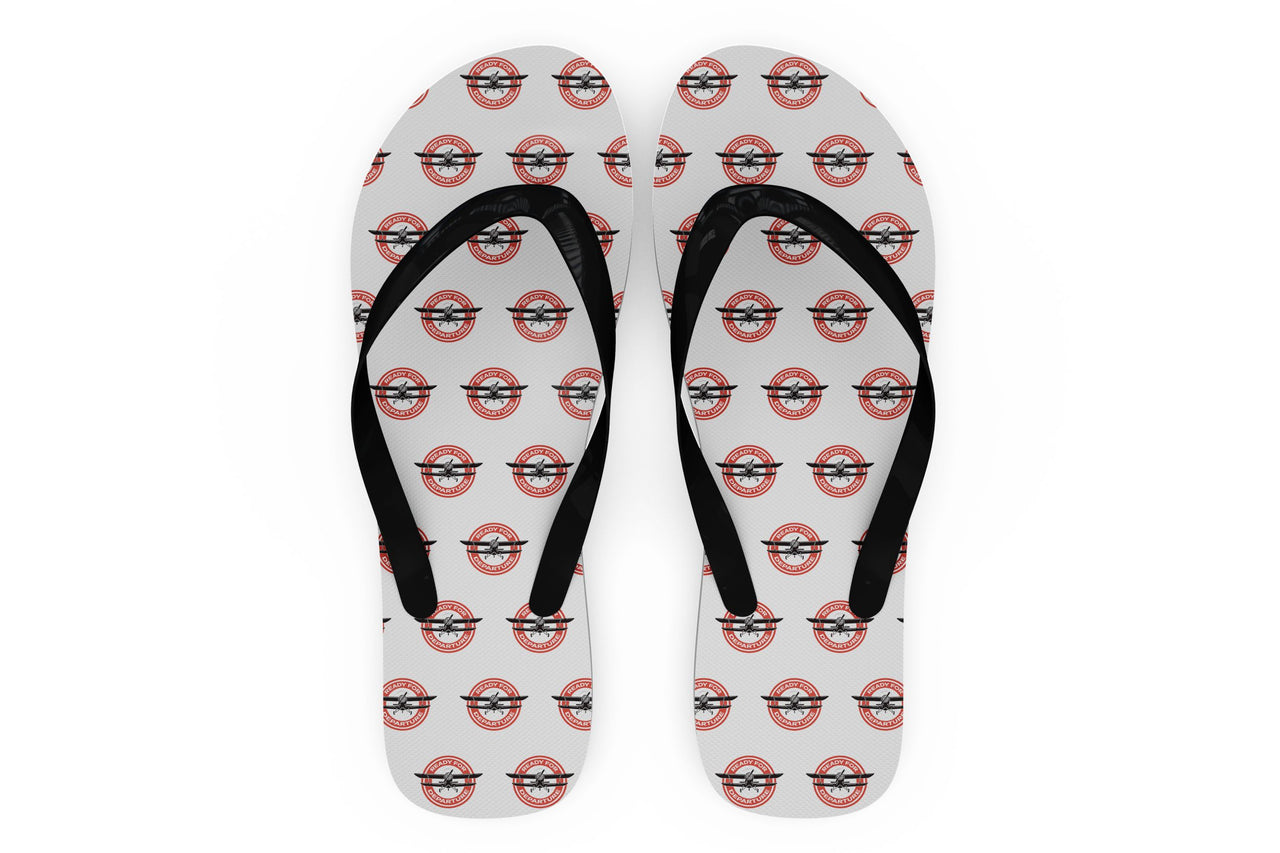 Ready for Departure Designed Slippers (Flip Flops)