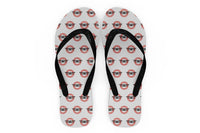 Thumbnail for Ready for Departure Designed Slippers (Flip Flops)