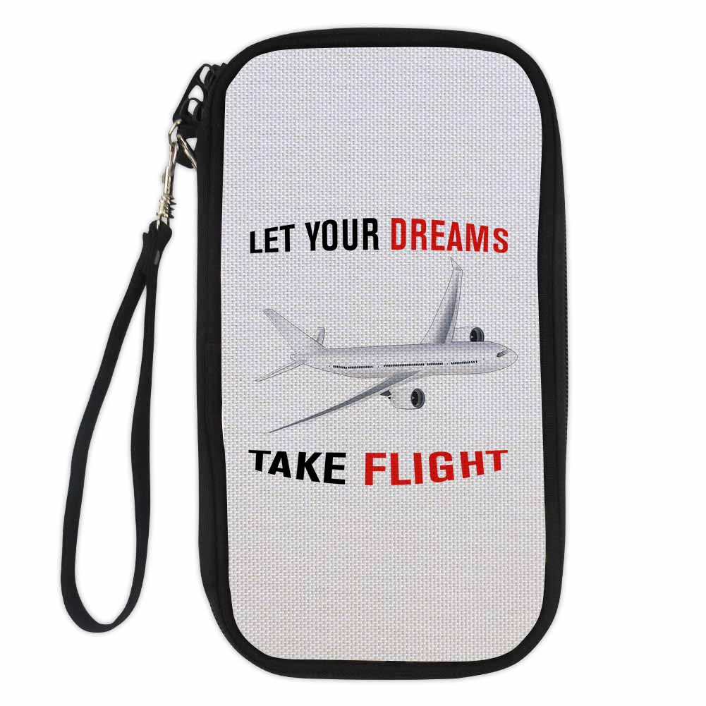 Let Your Dreams Take Flight Designed Travel Cases & Wallets
