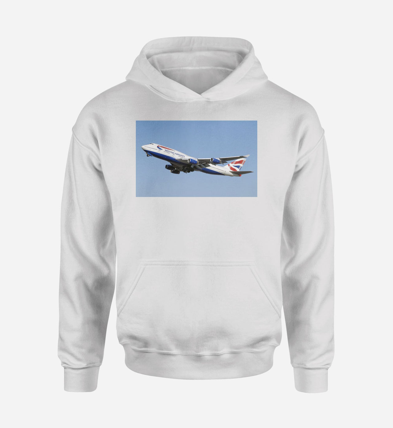 Departing British Airways Boeing 747 Designed Hoodies