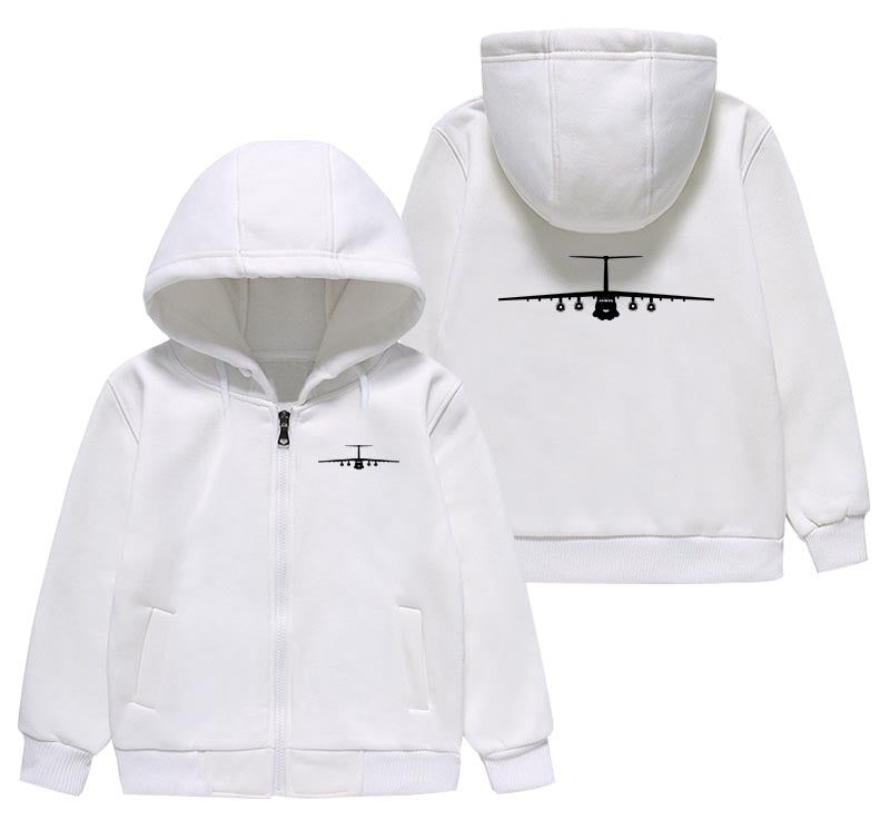 Ilyushin IL-76 Silhouette Designed "CHILDREN" Zipped Hoodies