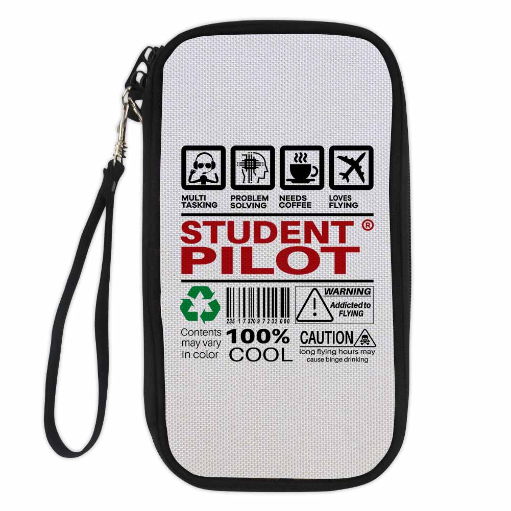 Student Pilot Label Designed Travel Cases & Wallets