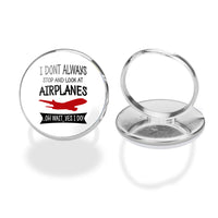 Thumbnail for I Don't Always Stop and Look at Airplanes Designed Rings