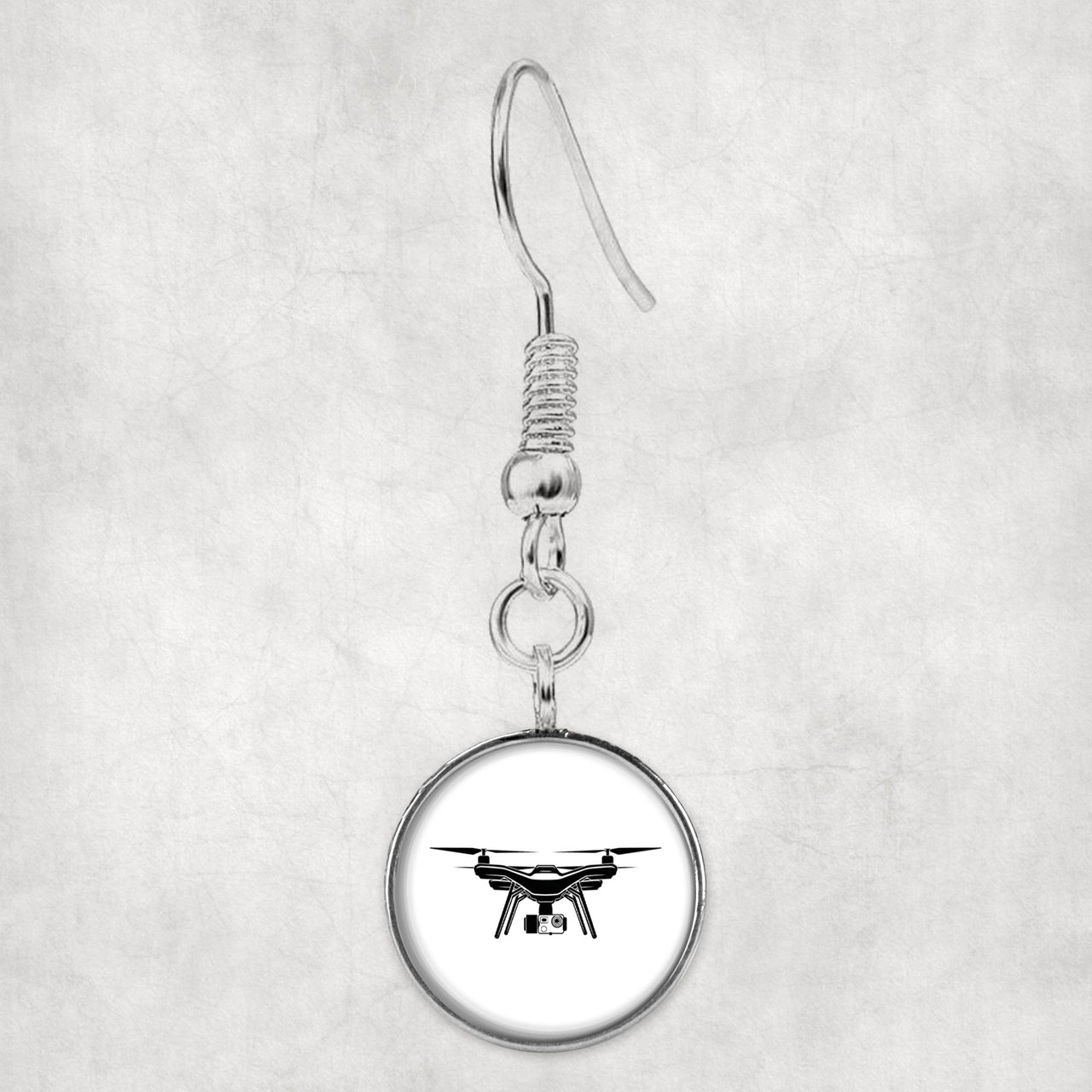 Drone Silhouette Designed Earrings
