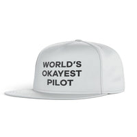 Thumbnail for World's Okayest Pilot Designed Snapback Caps & Hats