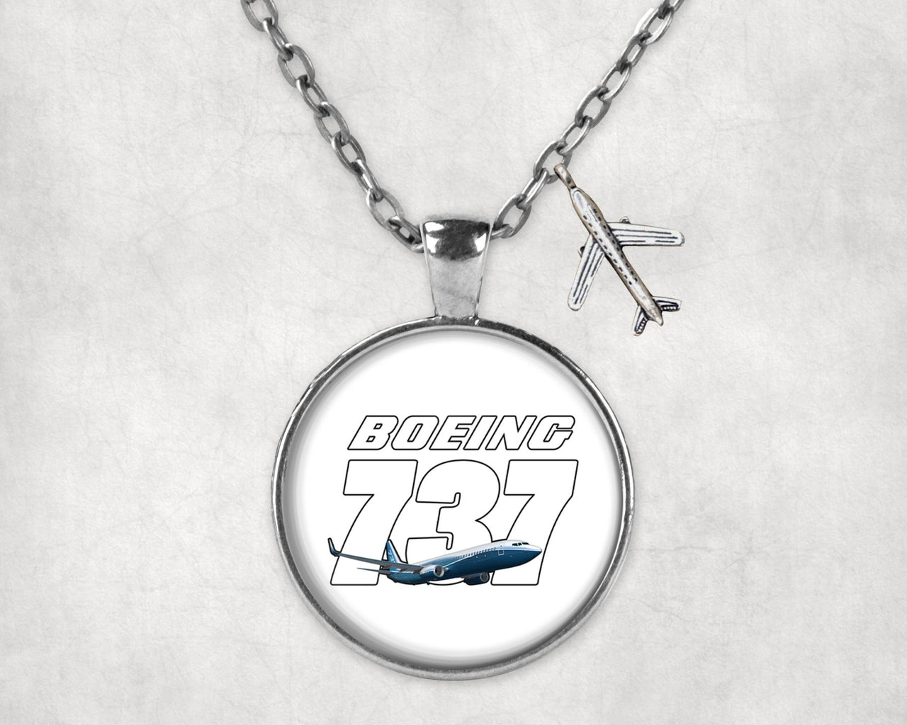 Super Boeing 737+Text Designed Necklaces