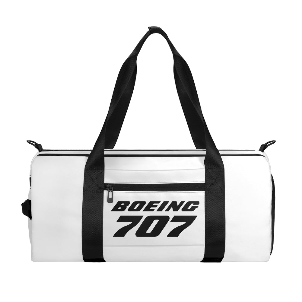 Boeing 707 & Text Designed Sports Bag
