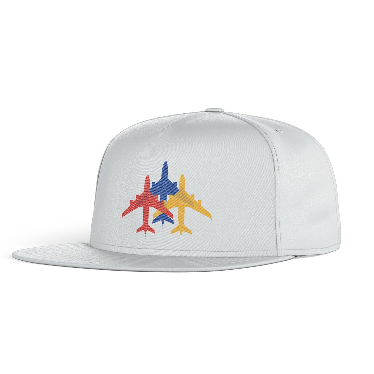 Colourful 3 Airplanes Designed Snapback Caps & Hats