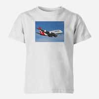 Thumbnail for Landing Qantas A380 Designed Children T-Shirts
