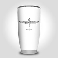 Thumbnail for Propeller Shape Aviation Alphabet Designed Tumbler Travel Mugs