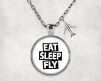 Thumbnail for Eat Sleep Fly Designed Necklaces