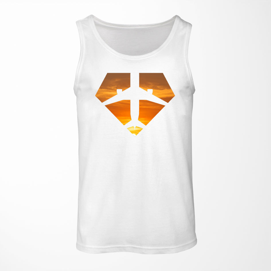 Supermen of The Skies (Sunset) Designed Tank Tops