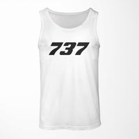 Thumbnail for 737 Flat Text Designed Tank Tops