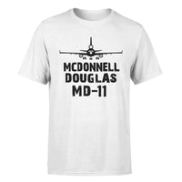 Thumbnail for McDonnell Douglas MD-11 & Plane Designed T-Shirts