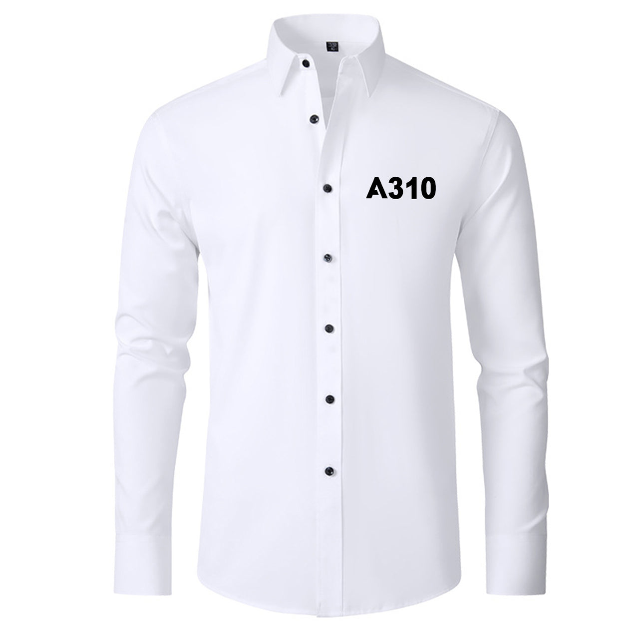 A310 Flat Text Designed Long Sleeve Shirts